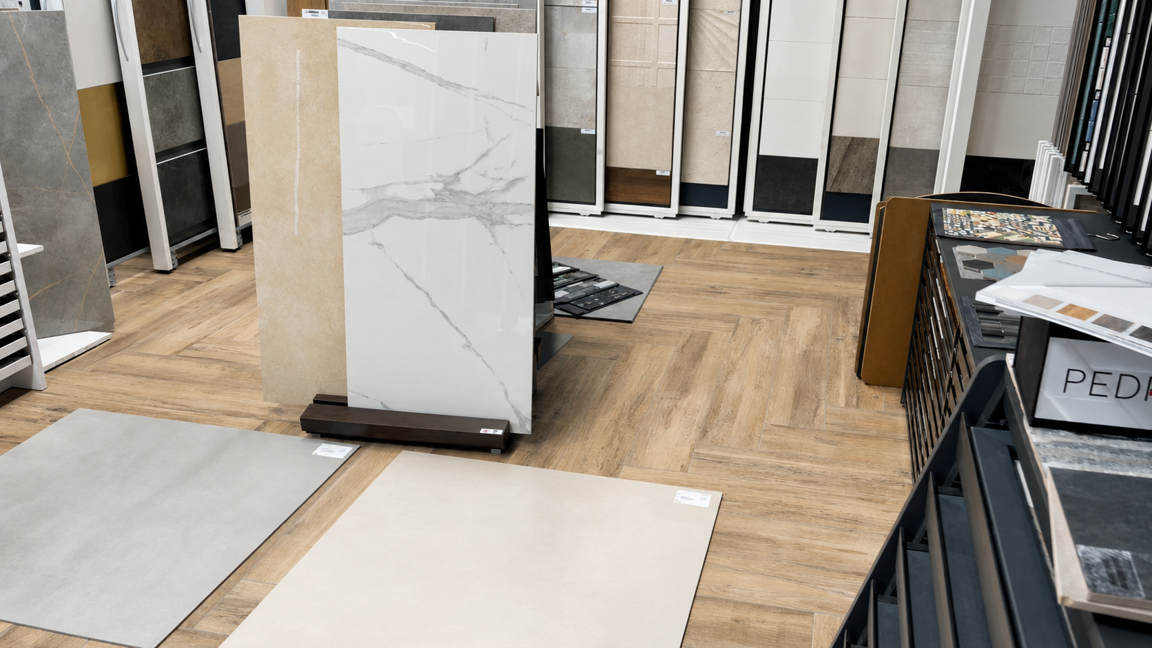 Fliesenauswahl im Showroom Nürnberg